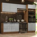 Ver imagem 1 de Armário de Cozinha Completa 270cm Rustic/Cinza Lux Madesa 01