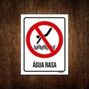 Ver imagem 1 de Kit 3 Placas Cuidado Água Rasa