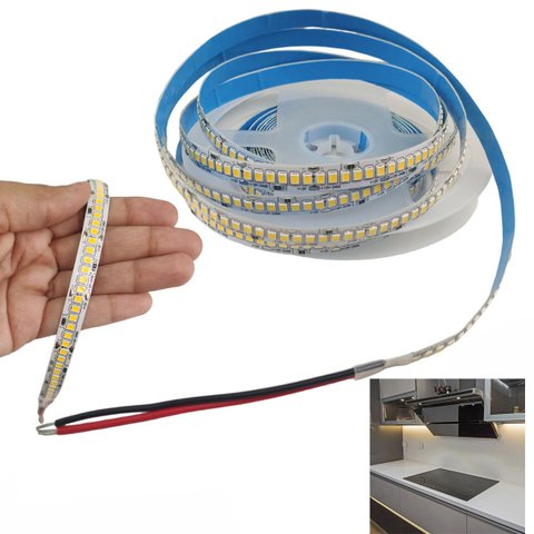 Fita Led 5 Metros 240 Leds 16W 3000K Branco Quente Decoraçao Quarto Sala Gesso Sanca Teto rebaixado 