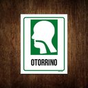Ver imagem 1 de Kit 3 Placas Sinalização Hospitalar Otorrino