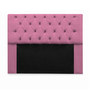 Ver imagem 2 de Kit Cabeceira Mirage + Calçadeira Grécia Queen Size 160cm Suede - Renascer Decor:rosa