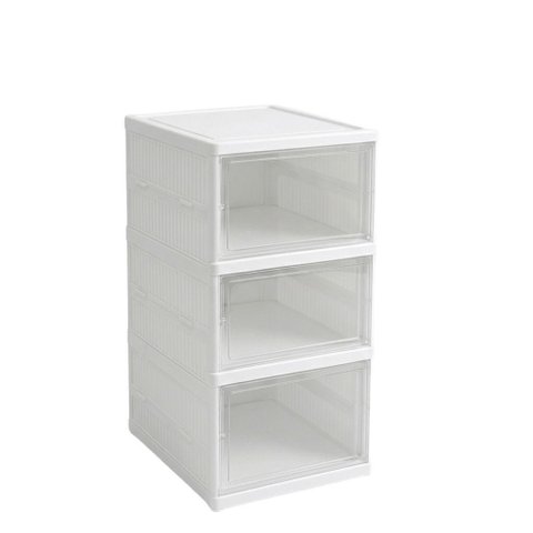 Organizador de Sapatos e Roupas Multiuso Empilhável Slim - 3 Andares