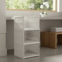 Ver imagem 4 de Organizador de Sapatos e Roupas Multiuso Empilhável Slim - 3 Andares