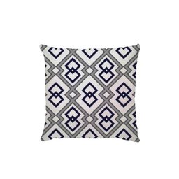 Capa Angra Premium Losango Marinho Cinza 45X45Cm - 1