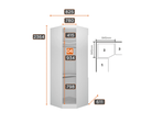 Ver imagem 6 de Modulado Casal Completo 6 Portas 8 Gavetas - Rizon-branco - Móveis Novo Horizonte