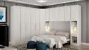 Ver imagem 1 de Modulado Casal Completo 6 Portas 8 Gavetas - Rizon-branco - Móveis Novo Horizonte