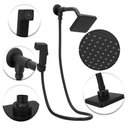 Ver imagem 3 de Chuveiro Ducha Flatt Preto/black Quadrado C/desviador