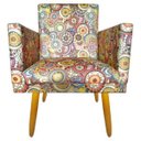 Ver imagem 2 de Poltrona Decorativa Nina Cr Suede Mosaico para Recepção