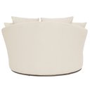 Ver mais imagens de Chaise Redonda Sala de Estar Gaia Base Fixa Titânio Linho Bege Claro - Nexta