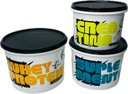 Ver imagem 3 de Tupperware Kit 3 Potes Porta Whey Creatina e Suplementos Academia