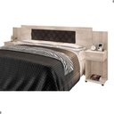 Ver imagem 3 de Cabeceira Box Bruna Amarula Queen Fixacao no Box MDF MDP Marrom Framar