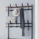 Ver imagem 2 de Sapateira Organizadora com Cabideiro Multiuso Preta Bm-f1023