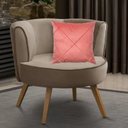 Ver imagem 2 de Capa para Almofada Drapeada em Veludo Quadrada