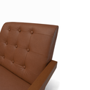 Ver imagem 4 de Poltrona Zara Corino Moderno Sala de Estar Escritório Quarto:terra Cota