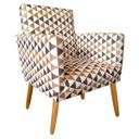 Ver imagem 2 de Poltrona Nina Cr Suede Triangulo Marrom para Leitura