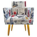 Ver imagem 1 de Poltrona Decorativ Nina Cr Suede Paris Vermelho Penteadeira