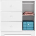 Ver imagem 3 de Jogo de Quarto Infantil New Cristal 3 Portas Com Cama Montessoriana com Grade Branco - Móveis Canaã