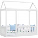 Ver imagem 4 de Jogo de Quarto Infantil New Cristal 3 Portas Com Cama Montessoriana com Grade Branco - Móveis Canaã