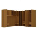 Ver imagem 3 de Guarda Roupa Planejado Canto Linear 12 Portas 9 Peças Samambaia CabeCasa MadeiraOriginals Marrom