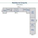 Ver imagem 4 de Guarda Roupa Planejado Canto Linear 12 Portas 9 Peças Samambaia CabeCasa MadeiraOriginals Marrom
