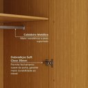 Ver mais imagens de Guarda Roupa Planejado Canto Linear 12 Portas 9 Peças Samambaia CabeCasa MadeiraOriginals Marrom