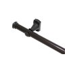Kit varão para cortina 2,20mts preto 28mm compacto sala / quarto - 1