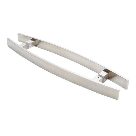 Puxador Alça para Porta de Passagem 3010 Cromo Escovado 400mm Mital 01 Par