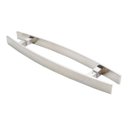 Ver imagem 1 de Puxador Alça para Porta de Passagem 3010 Cromo Escovado 400mm Mital 01 Par