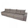 Sofá Retrátil e Reclinável com Pillow 6 Lugares Miró Ambiente Móveis Ltda - 3