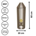 Ver imagem 3 de Luminária de Chão MDF PENEDO:Marrom/60x20cm