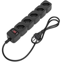 Filtro De Linha Intelbras 5 Tomadas Epe 205 Br Preto Bivolt - 1