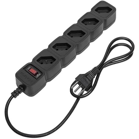 Filtro De Linha Intelbras 5 Tomadas Epe 205 Br Preto Bivolt