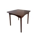 Ver imagem 2 de Mesa Fixa de Madeira Retangular Pés Redondos Tampo Multilaminado Imbuia