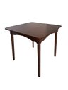 Ver imagem 2 de Mesa Fixa de Madeira Retangular Pés Redondos Tampo Multilaminado Imbuia
