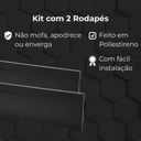 Ver imagem 5 de Kit 2 Rodapé Poliestireno 10cm X 2m Acabamento Moderno