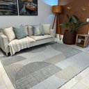 Ver imagem 2 de Tapete de Sala / Quarto 150 X 200 Cm - Funcional Geométrico Antiderrapante - Grafite 52 - J. Serrano