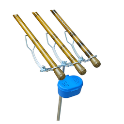 Suporte Pesca Na Água 3 Varas Estojo De Iscas 92 A 150 Cm - 2