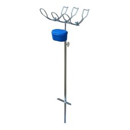 Suporte Pesca Na Água 3 Varas Estojo De Iscas 92 A 150 Cm - 1