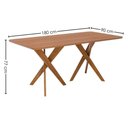 Ver imagem 3 de Mesa de Jantar 6 Lugares Tampo MDF 180x90 cm 21672 Cinamomo Ornar