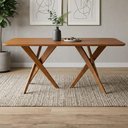 Ver imagem 2 de Mesa de Jantar 6 Lugares Tampo MDF 180x90 cm 21672 Cinamomo Ornar