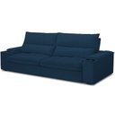 Ver imagem 2 de Sofá Retrátil Reclinável para Sala de Estar Living 280cm Nápoles F04 Veludo Azul - Lyam Decor