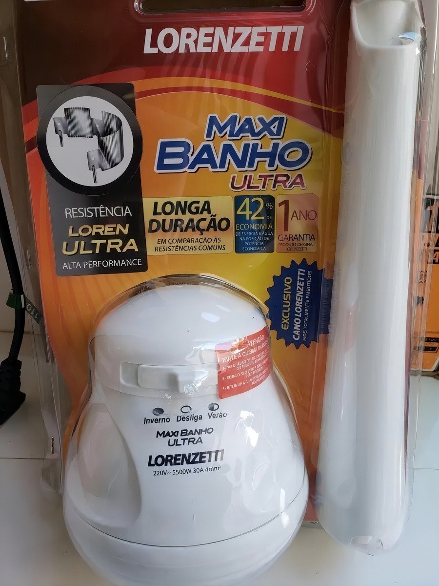 Ducha Maxi Banho Elétrico com Cano 110v 5500w Lorenzetti - 6