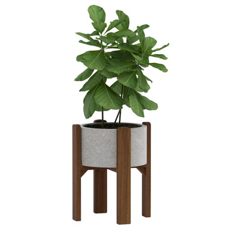 Suporte de Vaso em Madeira 40 Cm para Jardim - Comprar Móveis em Casa