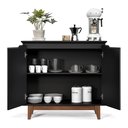 Ver imagem 5 de Aparador Bancada Sala Buffet Balcão Armário Cozinha Cantinho do Café 2 Portas Flow