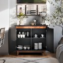 Ver imagem 6 de Aparador Bancada Sala Buffet Balcão Armário Cozinha Cantinho do Café 2 Portas Flow