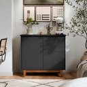 Ver mais imagens de Aparador Bancada Sala Buffet Balcão Armário Cozinha Cantinho do Café 2 Portas Flow