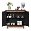 Ver imagem 3 de Aparador Bancada Sala Buffet Balcão Armário Cozinha Cantinho do Café 2 Portas Flow