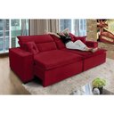 Ver imagem 2 de Sofá Londres 2.70m Retrátil e Reclinável Pillow Top - Vermelho
