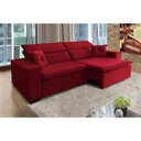 Ver imagem 1 de Sofá Londres 2.70m Retrátil e Reclinável Pillow Top - Vermelho