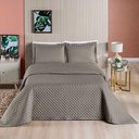 Ver imagem 3 de Kit Cobre Leito Espanha Casal Queen 03 Peças Micropercal 200 Fios Matelado White Line - Camafeu